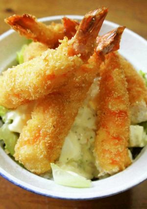 エビフライ丼ちょいと岡山風-レシピのメイン写真