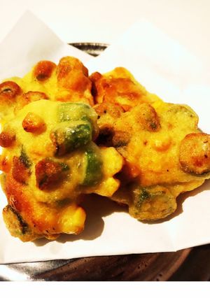 コーンとオクラの天ぷら-レシピのメイン写真