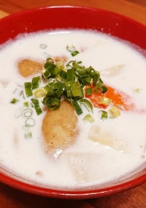 和洋折衷☆嘘みたいなミルク味噌汁-レシピのメイン写真