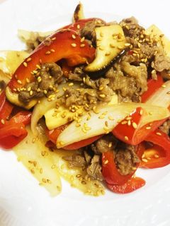 牛肉と野菜の黒酢炒め♡-レシピのメイン写真