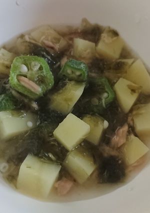 離乳食後期 オクラとツナとじゃがいも-レシピのメイン写真