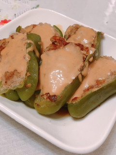 ピーマンの肉詰め-レシピのメイン写真