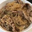 牛バラ切り落としと白滝の牛丼