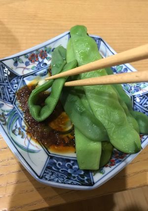 茹でささぎのニンニク醤油-レシピのメイン写真