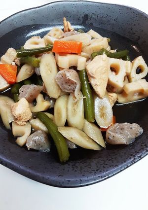 筑前煮風の煮物-レシピのメイン写真