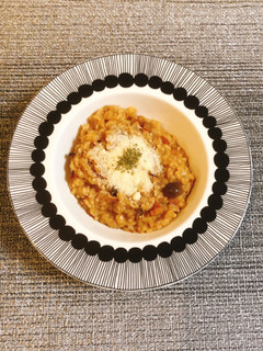 キノコとベーコンのチーズリゾット-レシピのメイン写真