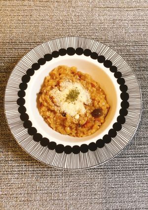 キノコとベーコンのチーズリゾット-レシピのメイン写真