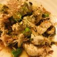 鶏むね肉のガーリック&白だし炒めオクラ添