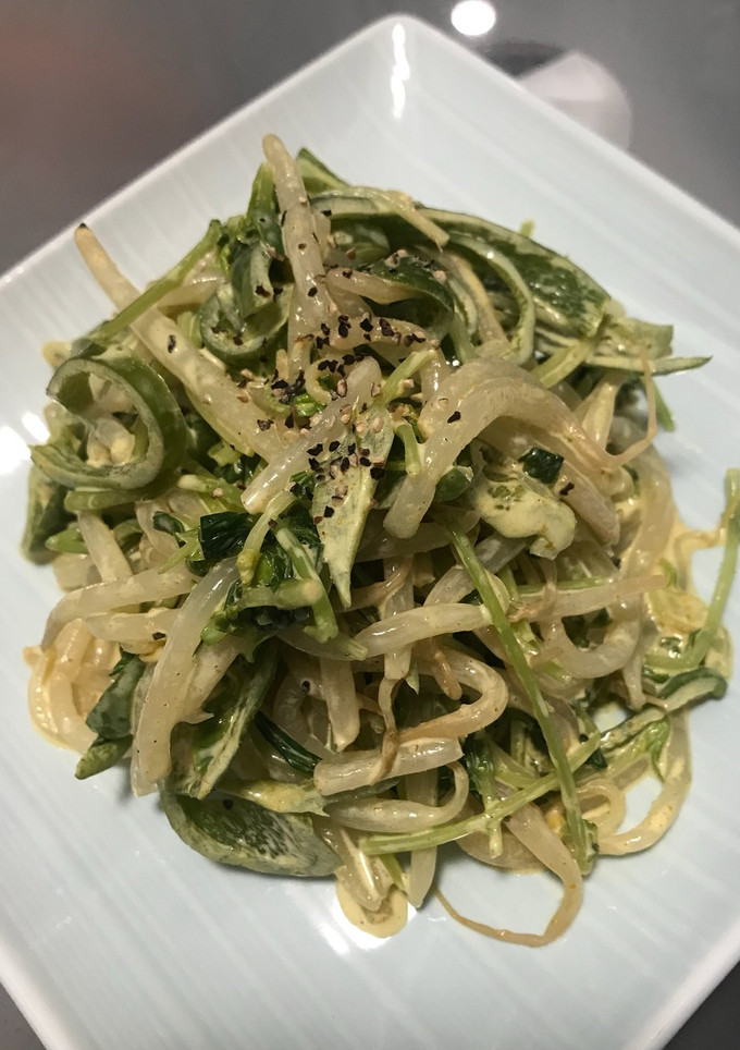 豆苗ともやしのカレーマヨ和え-レシピのメイン写真