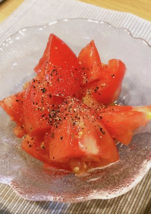 簡単♪トマトのオリーブオイルかけ-レシピのメイン写真