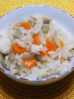 鶏ごぼうの炊き込みご飯-レシピのメイン写真