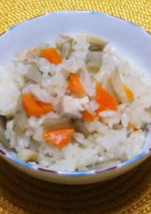 鶏ごぼうの炊き込みご飯-レシピのメイン写真