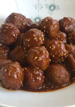 ご飯に弁当に★甘辛ミートボール★冷凍でも-レシピのメイン写真