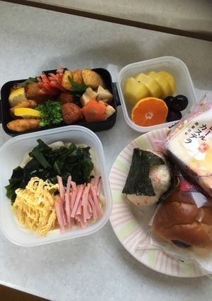高校男子お弁当　1.8.22-レシピのメイン写真