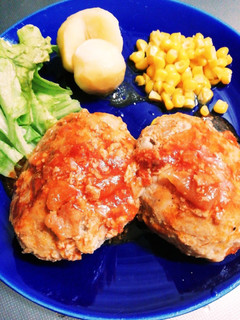 簡単チーズinハンバーグ-レシピのメイン写真