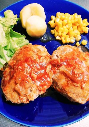 簡単チーズinハンバーグ-レシピのメイン写真