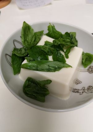 バジル豆腐-レシピのメイン写真