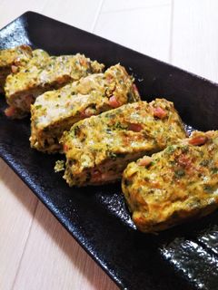お好み焼き風味卵焼き-レシピのメイン写真