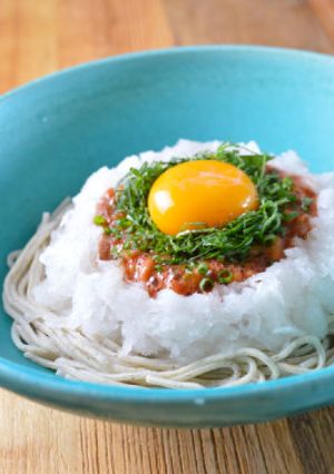 糖質制限！月見納豆梅おろしそば-レシピのメイン写真