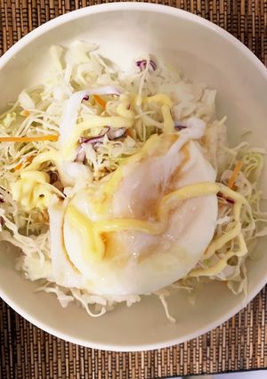 朝ごはんに♡絶品！目玉焼きサラダ丼♡-レシピのメイン写真