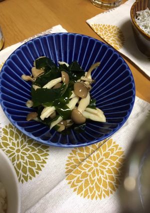 簡単！生わかめときのこの和え物☆あと一品-レシピのメイン写真