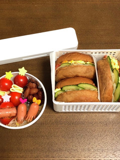 自分弁当・たまごサンド②-レシピのメイン写真