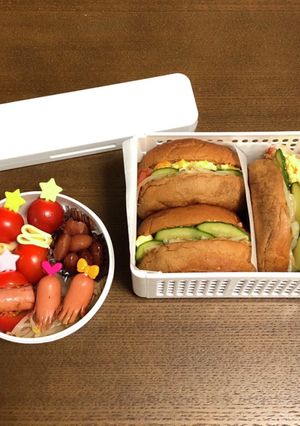 自分弁当・たまごサンド②-レシピのメイン写真