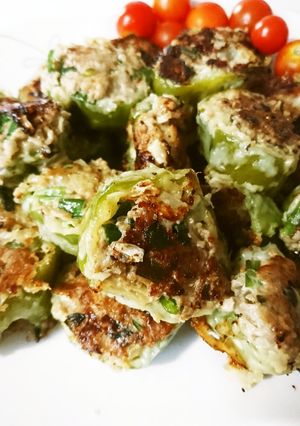 夏野菜消費!ピーマンの一口餃子肉詰め-レシピのメイン写真