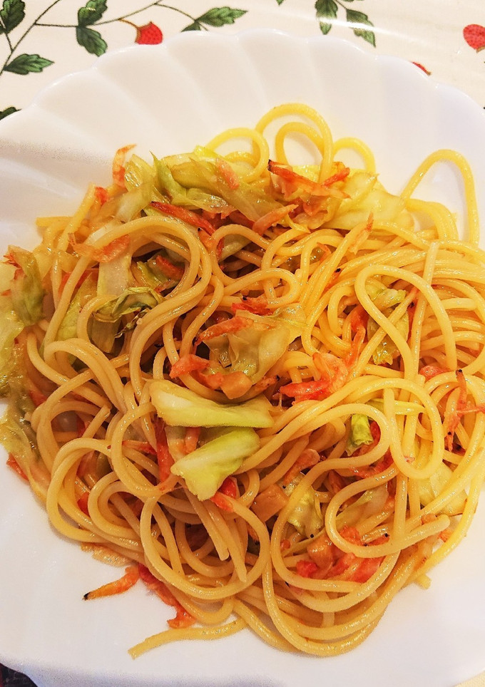 キャベツと桜エビの和風パスタ-レシピのメイン写真
