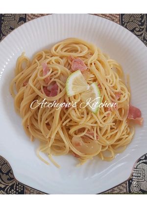 簡単！生ハムとレモンのパスタ-レシピのメイン写真
