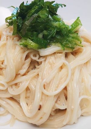 そうめんの冷製クリームチーズパスタ風-レシピのメイン写真