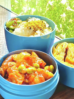 タロの弁当12 鶏のトマト煮ほか^_^-レシピのメイン写真