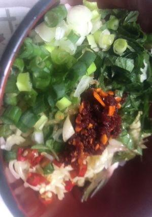 簡単 即席麺と食べるラー油でビリ辛油そば-レシピのメイン写真