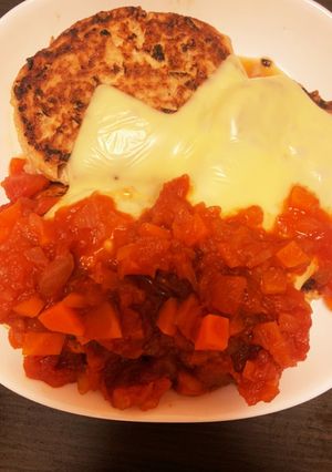 豆腐ハンバーグONチーズ-レシピのメイン写真