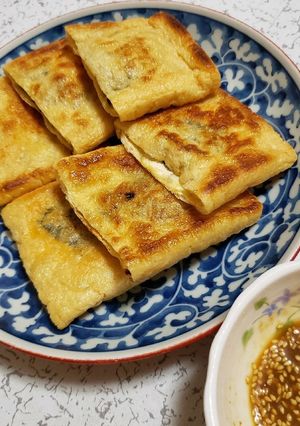 超簡単!油揚げ挟み焼withゴマ味噌タレ-レシピのメイン写真