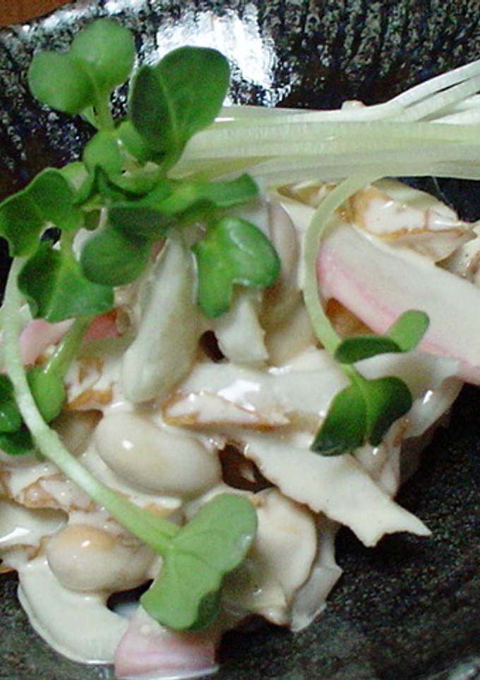 ちくわ＊かまぼこ＊大豆のマヨポン和え-レシピのメイン写真