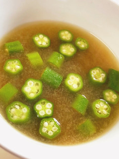夏野菜★ おくらのお味噌汁-レシピのメイン写真