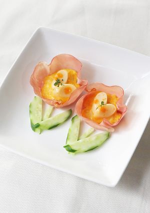 お弁当に！チーかまのハムカップキッシュ-レシピのメイン写真