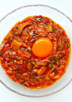 韓国風牛すじ丼-レシピのメイン写真
