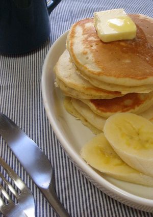 ＊バナナのもっちりホットケーキ＊-レシピのメイン写真