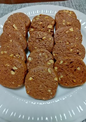 クッキー(ココアパウダー、くるみを使い)-レシピのメイン写真