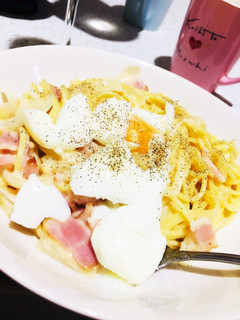全卵カルボナーラ-レシピのメイン写真