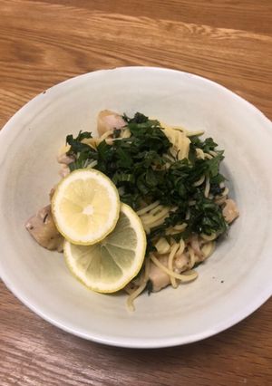 鶏肉と大葉のレモンパスタ-レシピのメイン写真