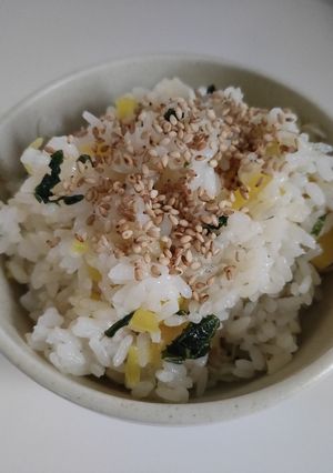 しそ香るジャコたくご飯-レシピのメイン写真