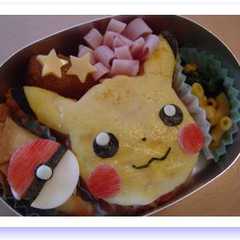 รูปของ キャラ弁　簡単『ピカチュウオムライス♪』