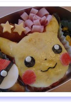 キャラ弁 簡単『ピカチュウオムライス♪』-レシピのメイン写真
