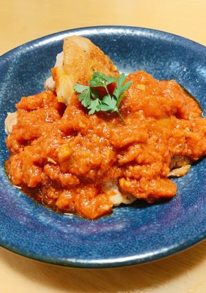 パリパリチキンのポモドーロソースかけ-レシピのメイン写真