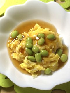 枝豆あんかけ卵-レシピのメイン写真