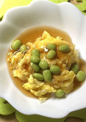 枝豆あんかけ卵-レシピのメイン写真