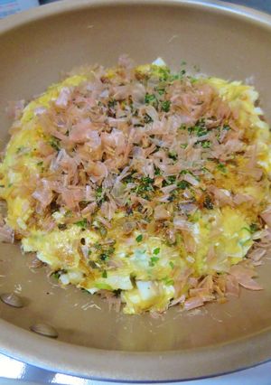 ベビーホタテ お好み焼き-レシピのメイン写真